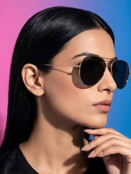 ROYAL SON - Stylish Uv Protection Aviator Goggles for Men & Women - Sg-Rs7070-C2 (58)