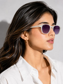 Stood - Purple Square Uv Coating Full Rim Sunglass-Sg-Std0011-C4
