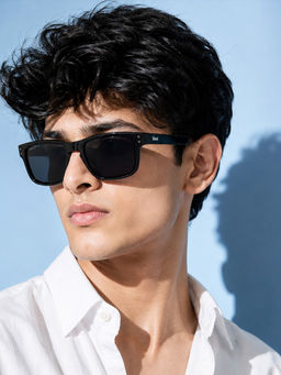 Stood - Black Square Uv Coating Full Rim Sunglass-Sg-Std0020-C1