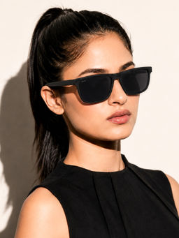 Stood - Black Square Uv Coating Full Rim Sunglass-Sg-Std0022-C1
