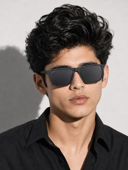 Stood - Black Square Uv Coating Full Rim Sunglass-Sg-Std0022-C3