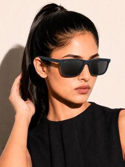 Stood - Black Square Uv Coating Full Rim Sunglass-Sg-Std0022-C4