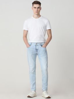 Mufti - Men Blue Denim Solid Jeans