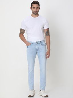 Mufti - Men Blue Denim Solid Jeans