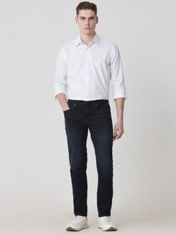 Mufti - Men Indigo Cotton/Elastane Solid Jeans