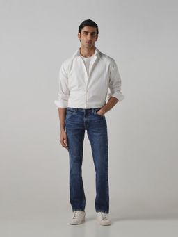 Mufti - Men Indigo Cotton/Elastane Solid Jeans