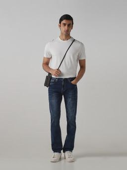 Mufti - Men Navy Blue Denim Solid Jeans
