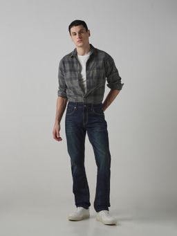 Mufti - Men Indigo Cotton Blend Solid Jeans