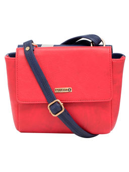 ESBEDA - Blue & Red Solid Two Sided Sling Bag