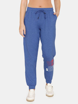 Zivame - Zelocity Easy Movement Joggers - Blue