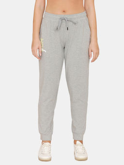 Zivame - Zelocity Easy Movement Joggers - Grey Melange