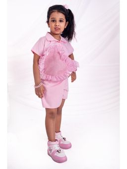 Toplove - Pink Big Heart Co-Ord Set