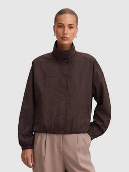 Forever New - Brown Solid Polyester Relaxed Jacket
