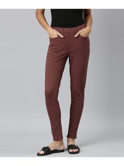 Go Colors - Women Rust Solid Jeggings