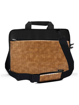 GRIPP - Croc Compact Fleet Executive Business Laptop Bag 13.3 and 14 Inches - Camel
