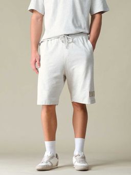 U.S. Polo Assn. Denim Co. - Grey Self Design Cotton Regular Shorts