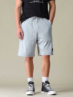 U.S. Polo Assn. Denim Co. - Grey Solid Cotton Regular Shorts