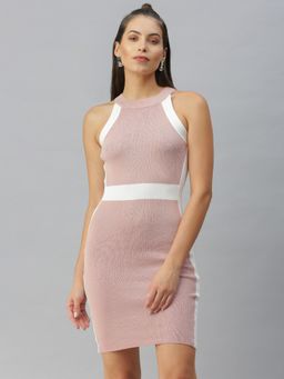 SHOWOFF - Women Mauve Bodycon Dress