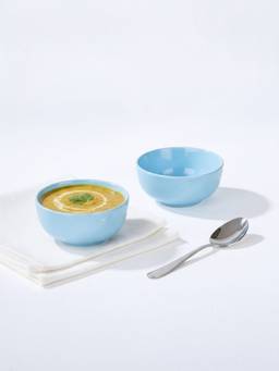 Freedom Tree - Semanae Liberty Blue Solid Glaze Ceramic Katori (Set Of 2)