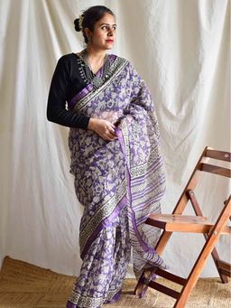 Sundarii - Betaabi - Dabu Kota Doria Saree Without Blouse