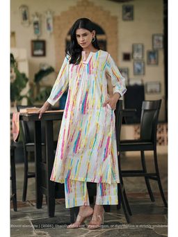 Ethnic Elements - Spectrum Printed Cotton Kurta and Pant