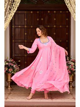 Ghoomar Jaipur - Noor Light Pink Kurta and Pant with Dupatta
