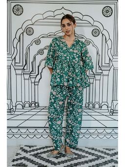 Gulabo Jaipur - Gifa Green Co-Ord Set