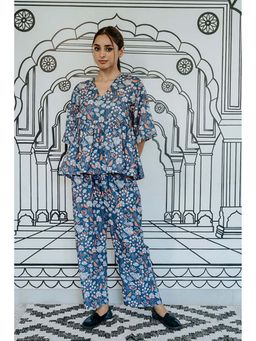 Gulabo Jaipur - Gifa Navy Blue Co-Ord
