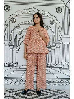 Gulabo Jaipur - Gifa Peach Co-Ord