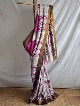 Sundarii - Ud017 - Bangalore Silk Nizam Border Saree Without Blouse
