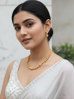 Karatcart - Traditional Filigree Beads Bird Motif Gold-Plated Jewellery Set for Women