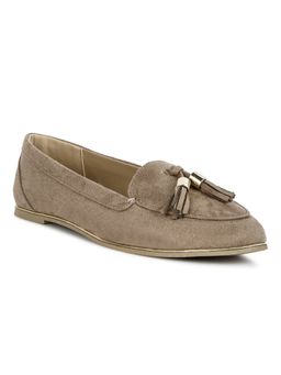 London Rag - Solid Taupe Loafers