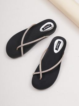 Sherrif Shoes - Women's Silver Color Flip-Flops