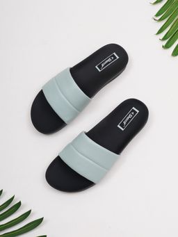 Sherrif Shoes - Women's Blue Color Flip-Flops