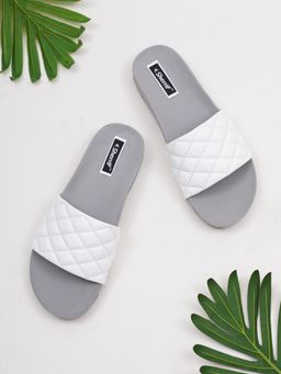 Sherrif Shoes - Women's White Color Flip-Flops