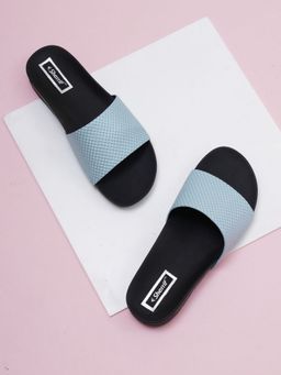 Sherrif Shoes - Women's Blue Color Flip-Flops