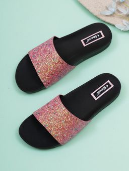 Sherrif Shoes - Women's Pink Color Flip-Flops