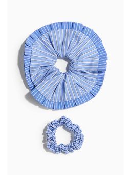 H&M - Women Blue 2-Pack Scrunchies