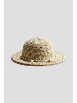 H&M - Girls Beige Straw Hat