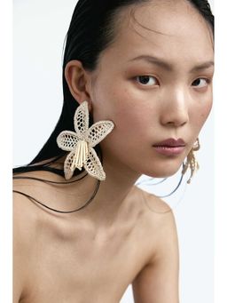 H&M - Women White Crochet-Look Earrings