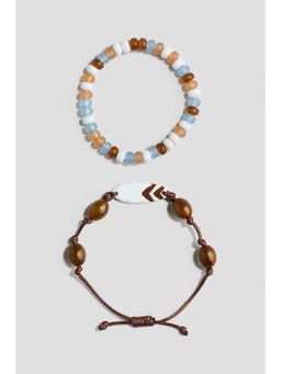 H&M - Boys Brown 2-Pack Beaded Bracelets