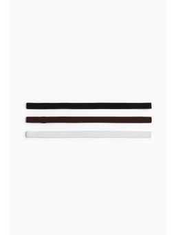 H&M - Women Black 3-Pack Elastic Hairbands