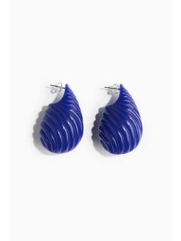 H&M - Women Blue Statement Droplet Earrings