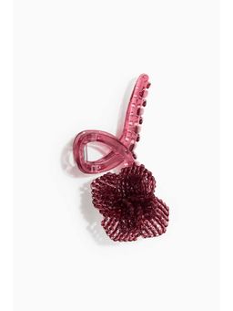 H&M - Women Red Flower-Detail Hair Claw