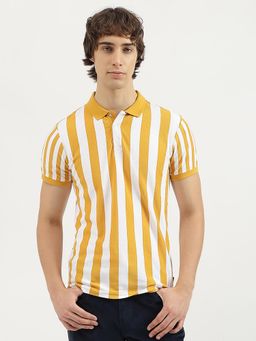 United Colors of Benetton - Yellow Stripes Polo T-Shirt