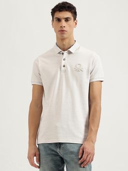 United Colors of Benetton - Beige Solid Polo T-Shirt