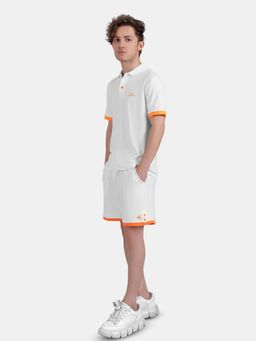 STRCH - White Solid Polo Polo T-Shirt
