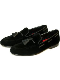 SHUTIQ - Cut Tassels And Cords Coal Black Loafers