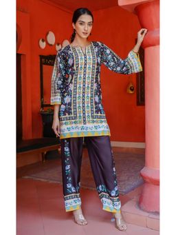 HOUSE OF KARI - Printkari Muslin Black Co-Ord (Set of 2)