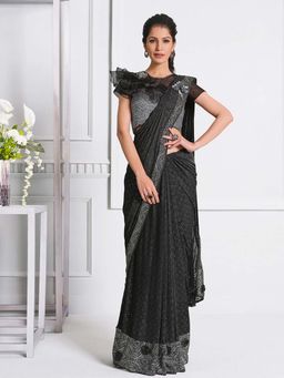 Odette - Pre-Draped Silhouette Saree with Unstitched Blouse